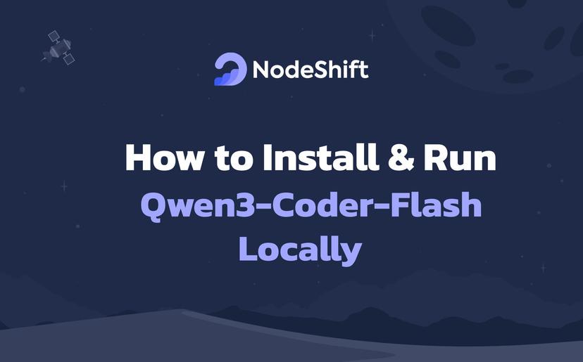 How to Install & Run Qwen3-Coder-Flash Locally?